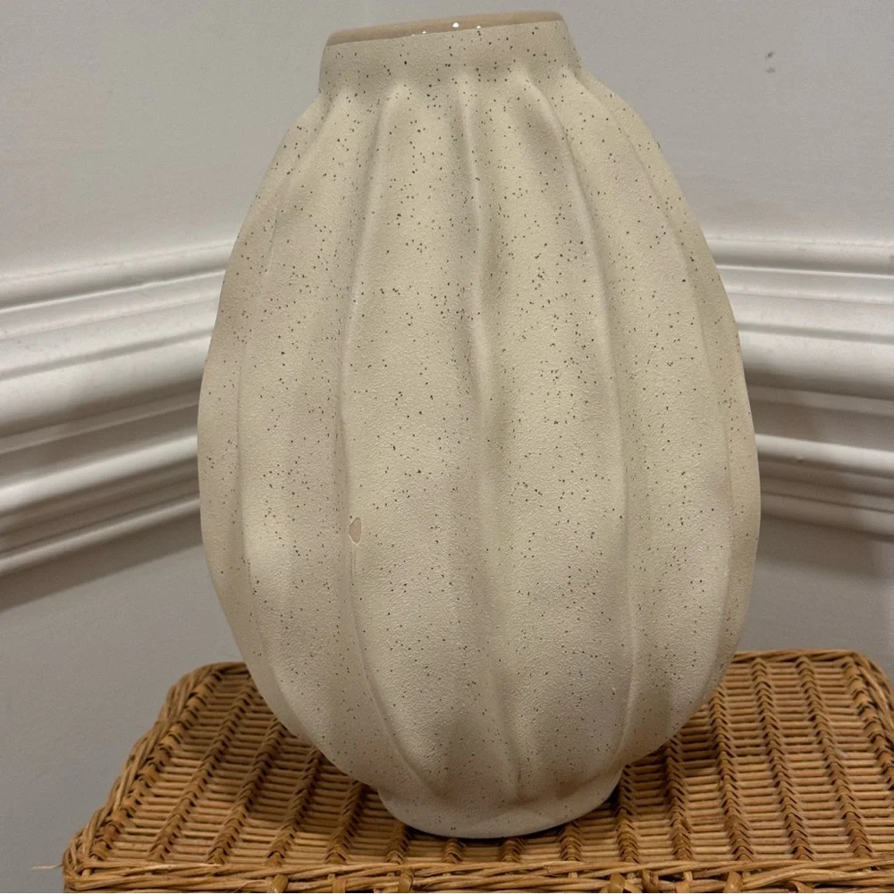Tall Wavy Ceramic Vase - Threshold designed with Studio McGee